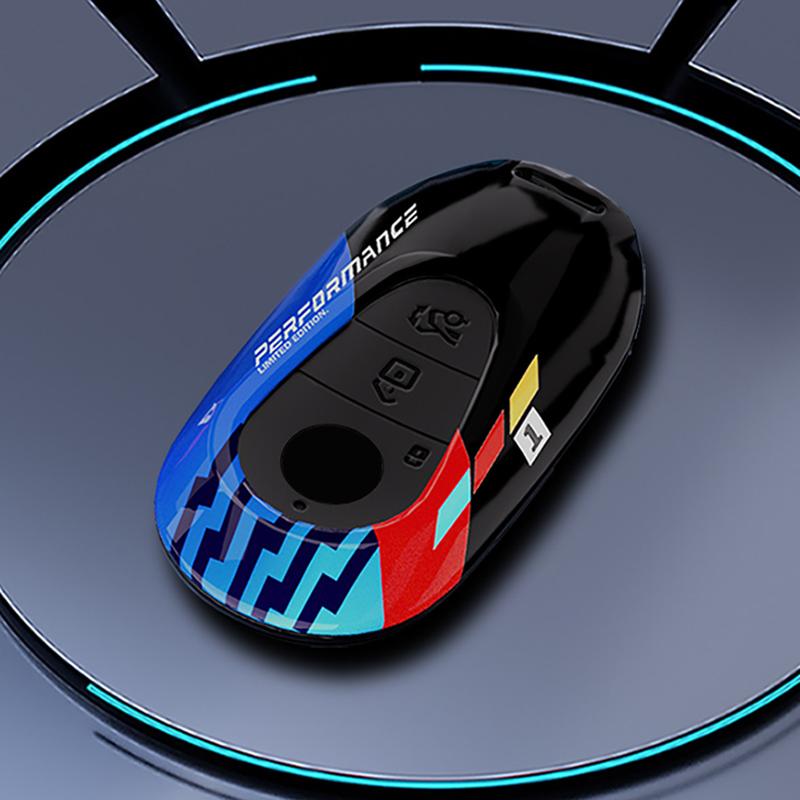 New ABS Car Key Case Cover Shell For Mercedes Benz C E S Class GLC W206 W223 W214 E300 C260 C300 S450 S500 S400 Fob Accessories
