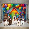 Bonvvie Photography Background Colorful Balloon Baby 1st Birthday Party Decoration Banner Photobooth Backdrop for Photo Studio8