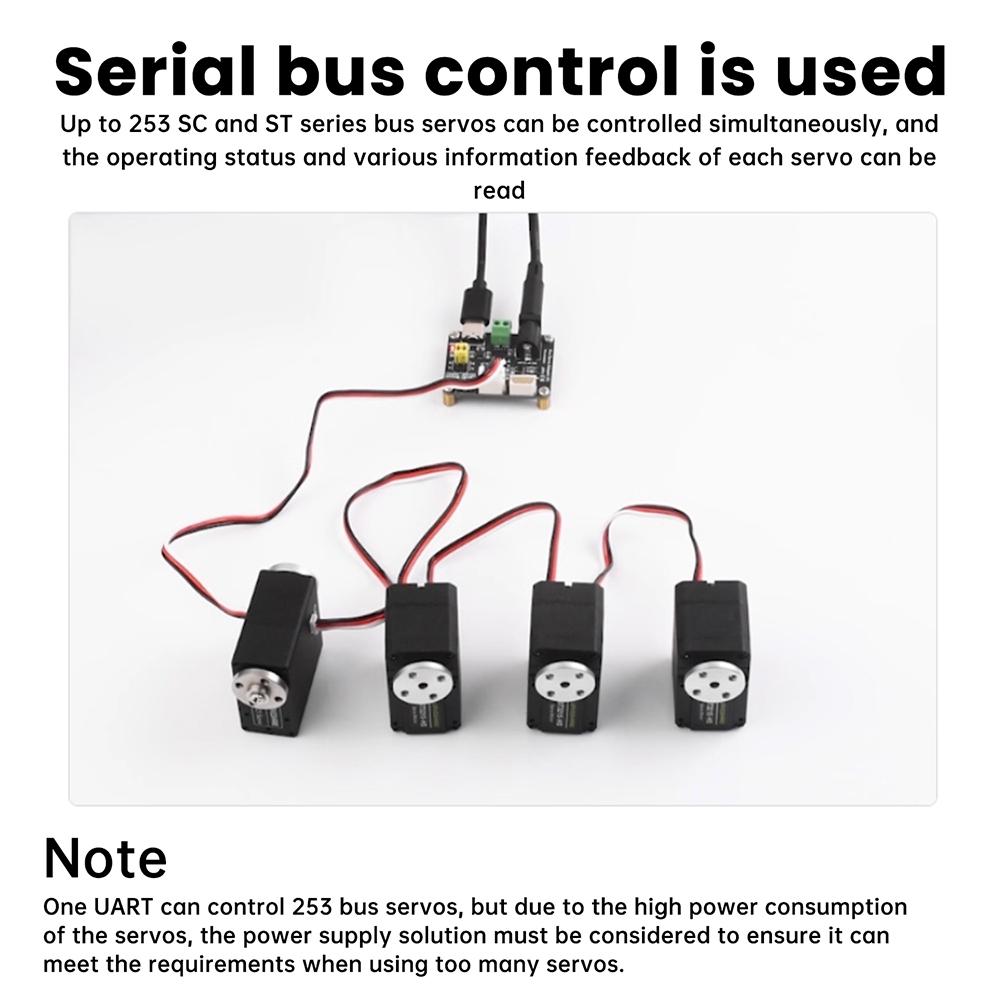 Bus Servo Integrates Servo Power Supply Control Circuit Adapter Applicable Module For Raspberry Pi UART STSC Series Servos robot