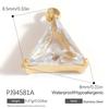Waterproof Hypoallergenic DIY Jewelry 18K PVD Gold Plated Stainless Steel CZ Star Moon Heart Bow  Charms Pendants Bulk