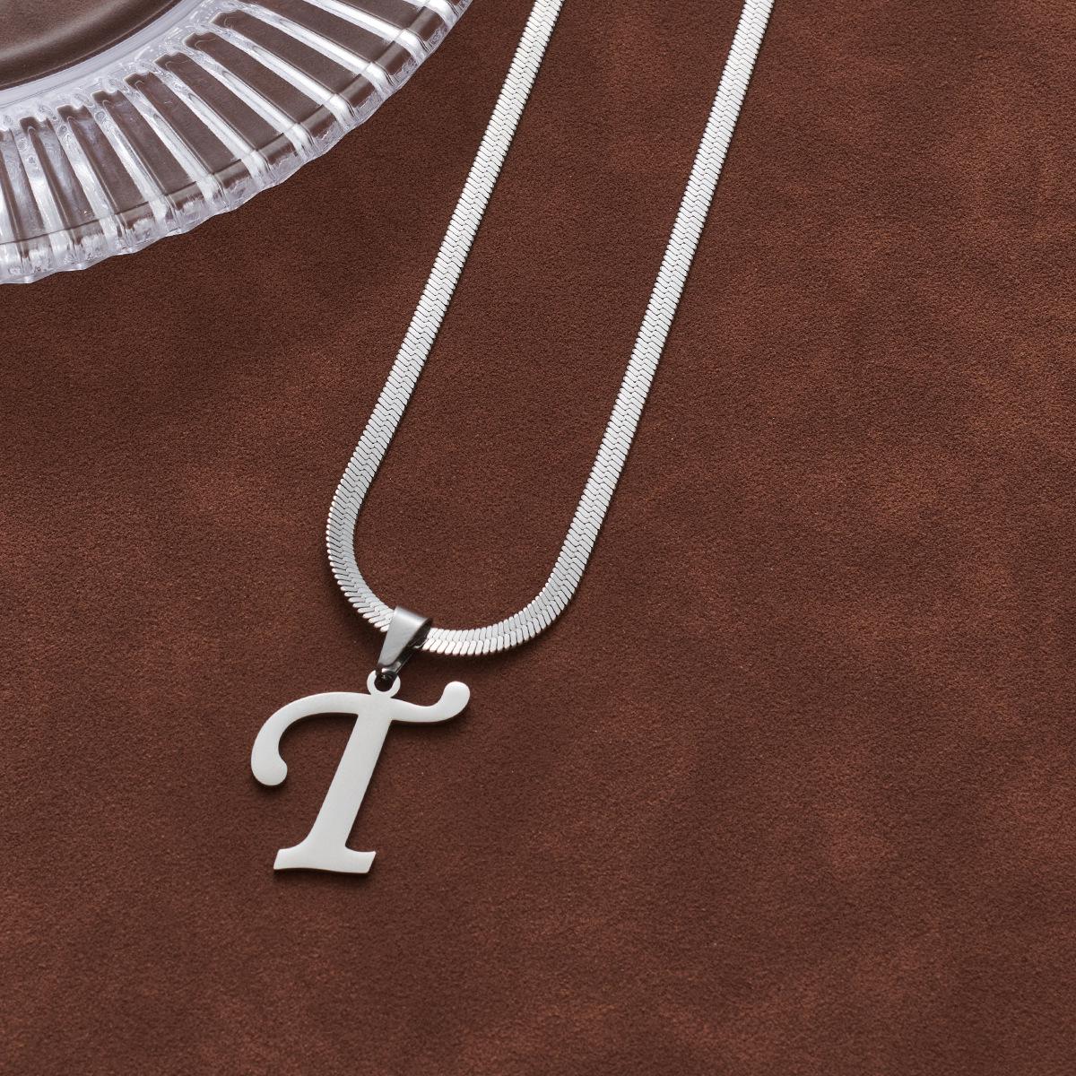 Hip Hop English Alphabet Pendant Necklace for Men and Women – European and American Style Accessories