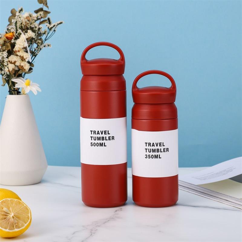 Edelstahl Vakuumbecher Student Outdoor Tragbar Element Tasse Herren und Damen Tragbarer Kaffeebecher