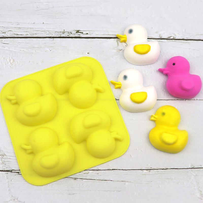 Ente Backen Silikonform Tierform Seifenherstellung Zubehör Keks Gelee Schokoladenform Für Kuchen Dekoration Küche Gebäck Werkzeug
