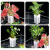 Plastic Plant Cup Tank Container, Hydroponic Holder, Wall Mounted Holder Aquatic Pot, Aquarium Planter Pot Fish Decoration