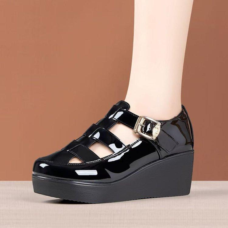 New Style Platform Sandals with Open Design, Breathable Thick-soled Women's Shoes Devotion