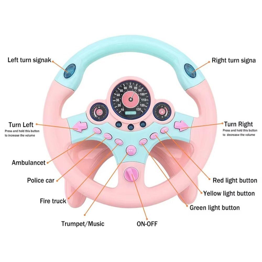 Funny Kids Steering Wheel Creative Simulate Driving Car Toy  Kids Toys