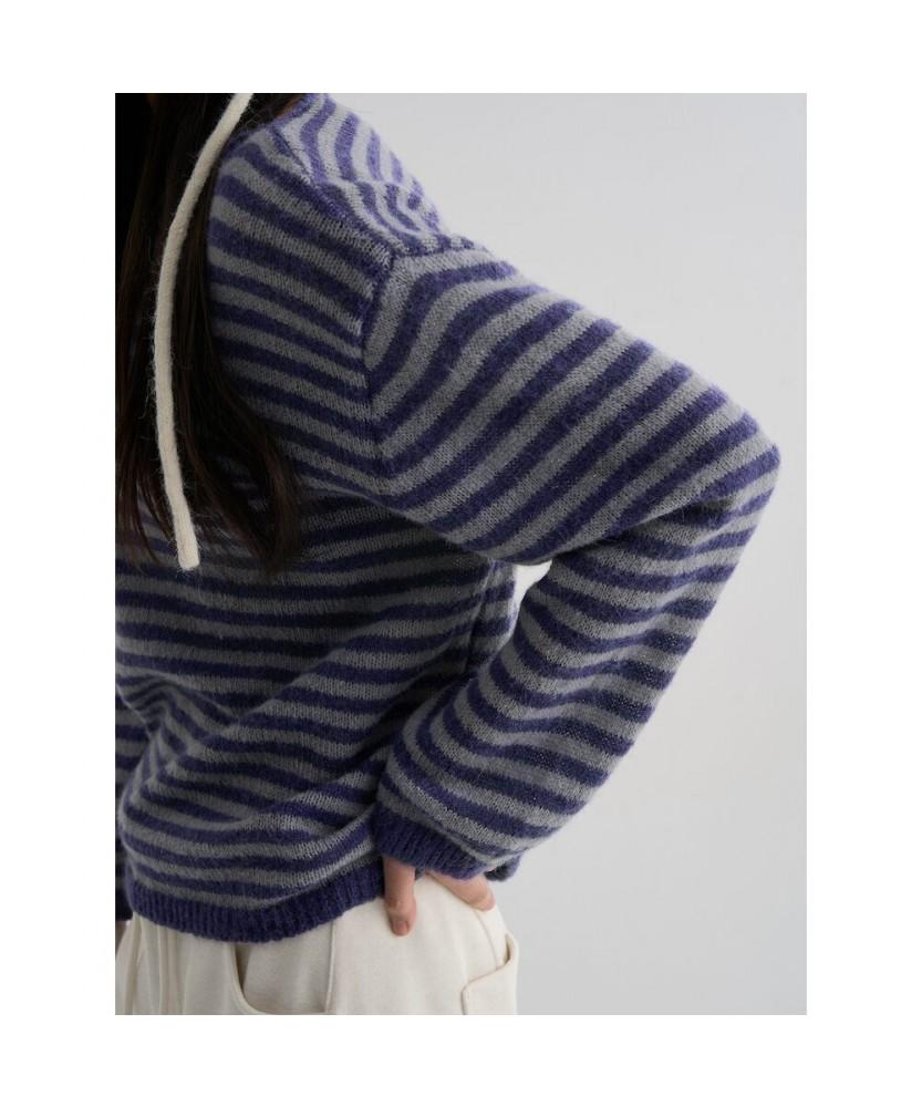 8 Seconds Purple Striped Pullover