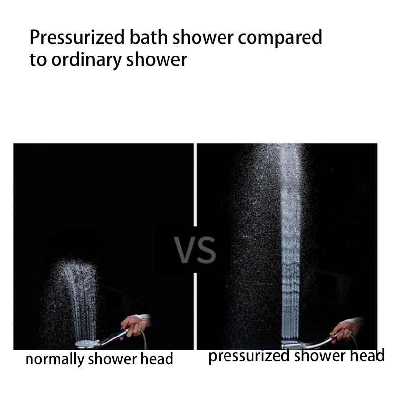300 Holes Shower Head Pressurized Bath Water Saving High Pressure Showers for Bathroom Square Showerhead Spray Nozzle