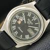 USED VINTAGE SEIKO 5 AUTOMATIC 7019A JAPAN MENS BLACK COLOR DIAL WATCH A433711-2 R118-a433711