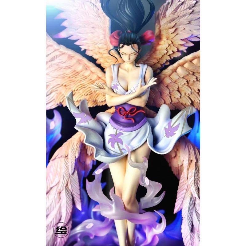 34cm One Piece Robin Six-Winged Angel Statue Studio Dual Head Sculpt Anime Collectible Gift Fans TH PVC JT by for Kid Friendly Entertaining Fun Play