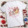 Funny Mens and Womens Santa and Unicorns Christmas T-Shirt Tee #MC