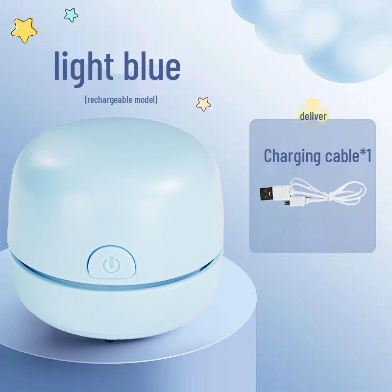 Wireless USB Rechargeable Desktop Vacuum for Pencil Shavings - Portable Dual-Use Cleaner for Study, Home, or Dorm