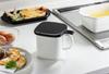 Takagi Metal Industry Enameled Oil Pot, Square, 0.9L, HO-KOP0.9