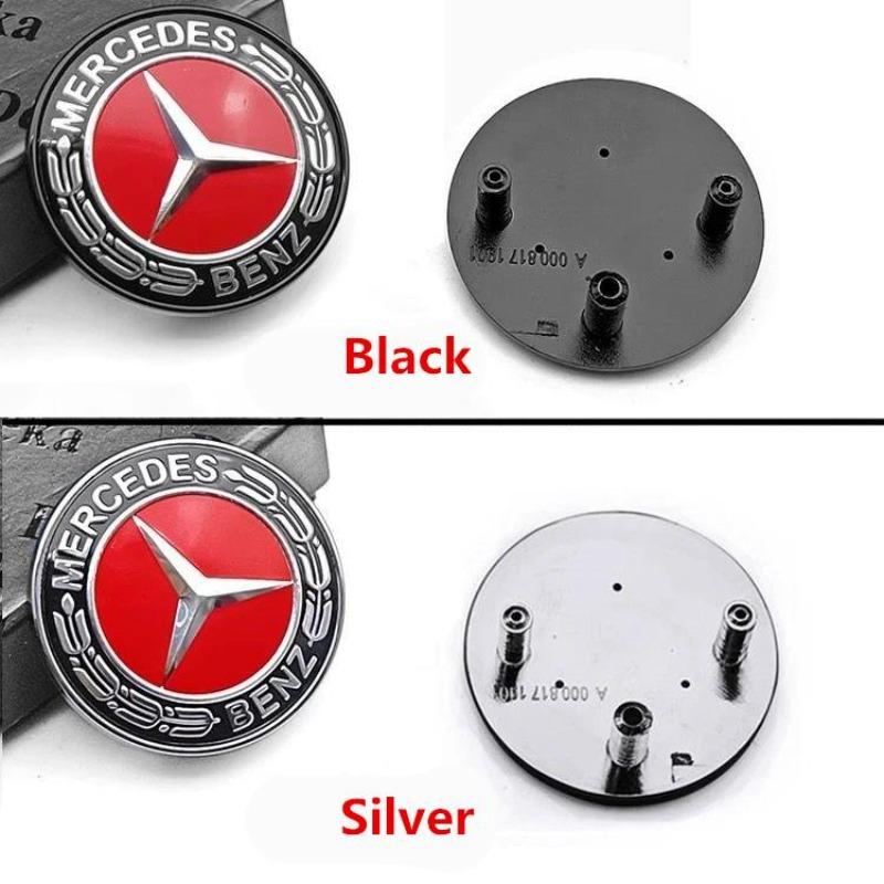 

Replacement 38mm A0008171901 Front Grill Badge Emblem Logo For Mercedes Benz AMG A B C D E V S CLASS CLE CLA GLA W205 W213 Black