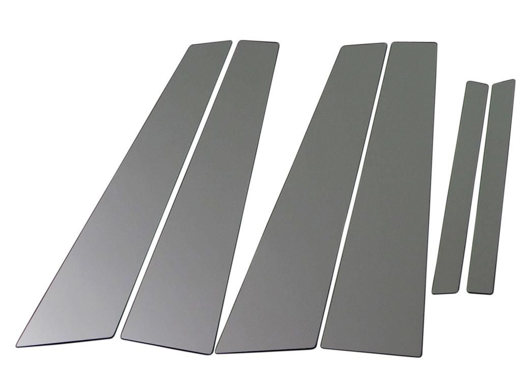 BRIGHTZ Black Chrome Pillar Panel Covers for and USF46 LS 5032 Ultra-Mirror (6-Piece Set) LS460, LS460L, LS600h, LS600hL, UVF45, UVF46, USF40, USF41,