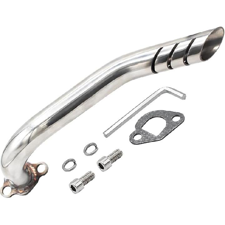 212Cc Exhaust Pipe Header Kit For Coleman CT200U CT200U-Ex BT200X KT196 196Cc 6.5Hp, For Non-Hemi Predator 212Cc Baja Warrior MB200 GX160 GX200