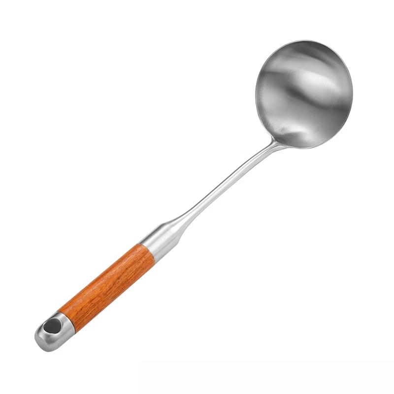 Rosewood Handle 316 Stainless Steel Wok Spatula