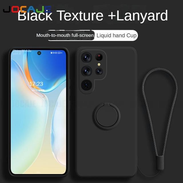 Жидкий силиконовый ремешок с кольцом-подставкой — фото 8