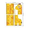 Adorable Cartoon Animal Height Measuring Ruler Sticker Dinosaur Giraffe Design Room Kindergarten Wall Decor Removable