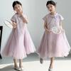 Girls' dress, summer new style, girls' new Chinese style dress, big children's national style cheongsam dress, summer dress, Hanfu dress