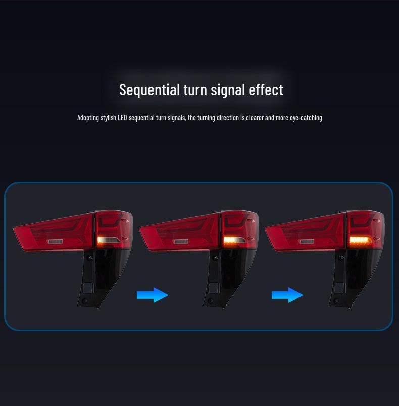 Flowing Turn Signal Taillight for 2016-Present Toyota INNOVA Models