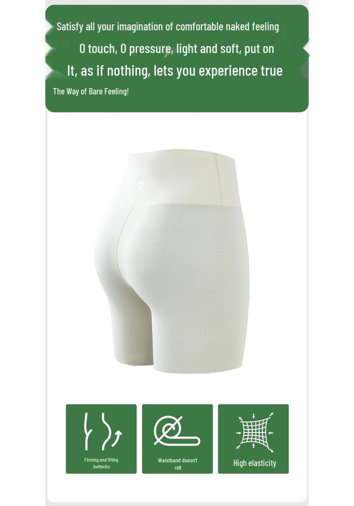Three-Point High-Waisted Yoga Shorts for Women - Tummy Control, Butt Lifting, Anti-Exposure Fitness Base Layer