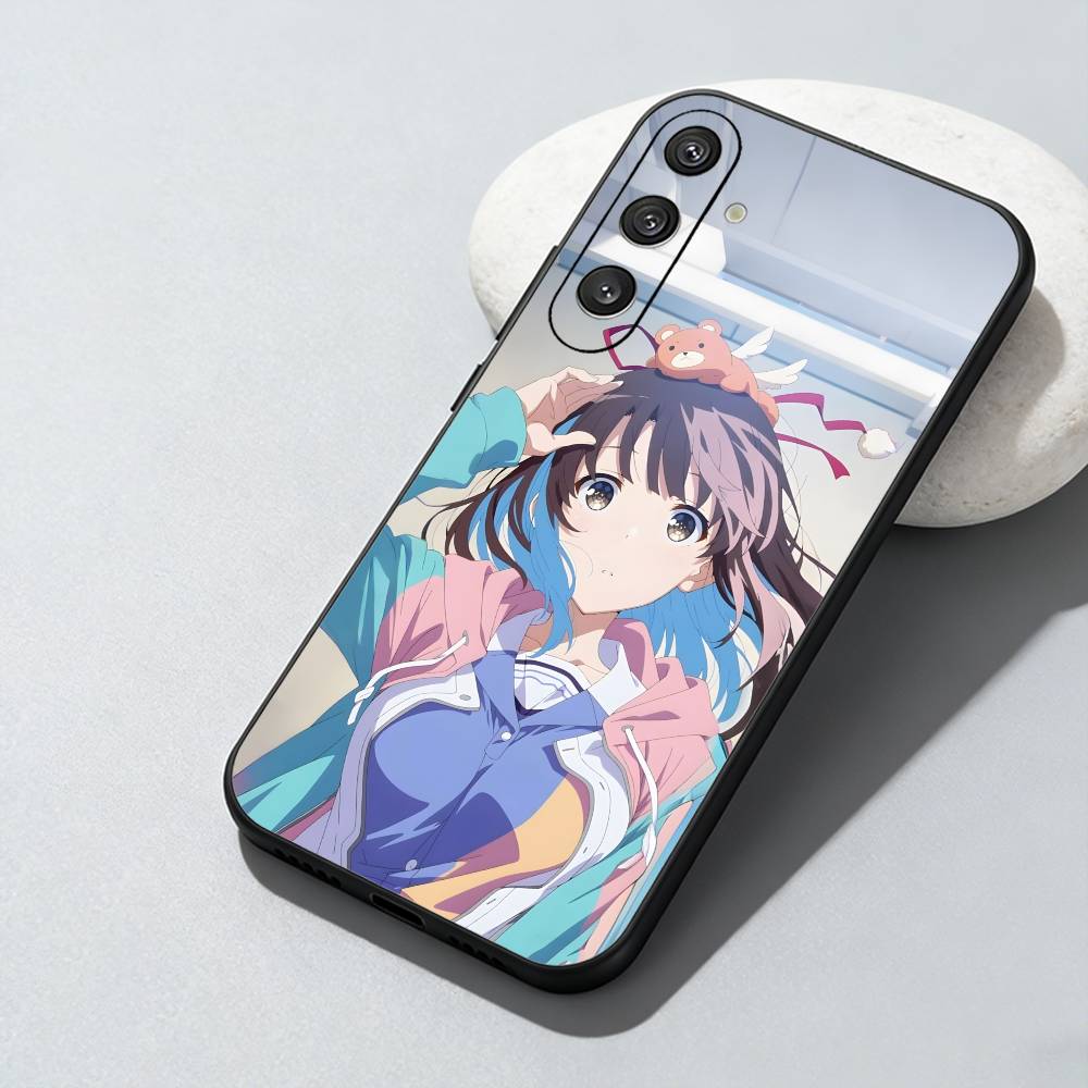 

M-Megumi Anime S-Saekano Phone Case For Samsung Galaxy A73,A72,A71,A70,A52,A51 Others Soft Black Cover Samsung a42 5g
