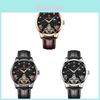 Swiss Waterproof Mens Quartz Watch With Leather Strap And Calendar For Casual Wear