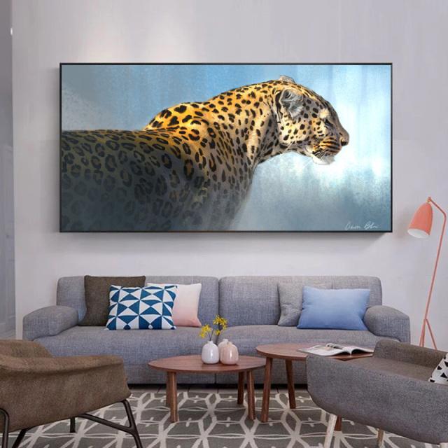 Gorilla Monkey Leopard Tiger Animal Canvas Painting Black And White Wall Art Picture For Living Room Modern Poster Home Decor