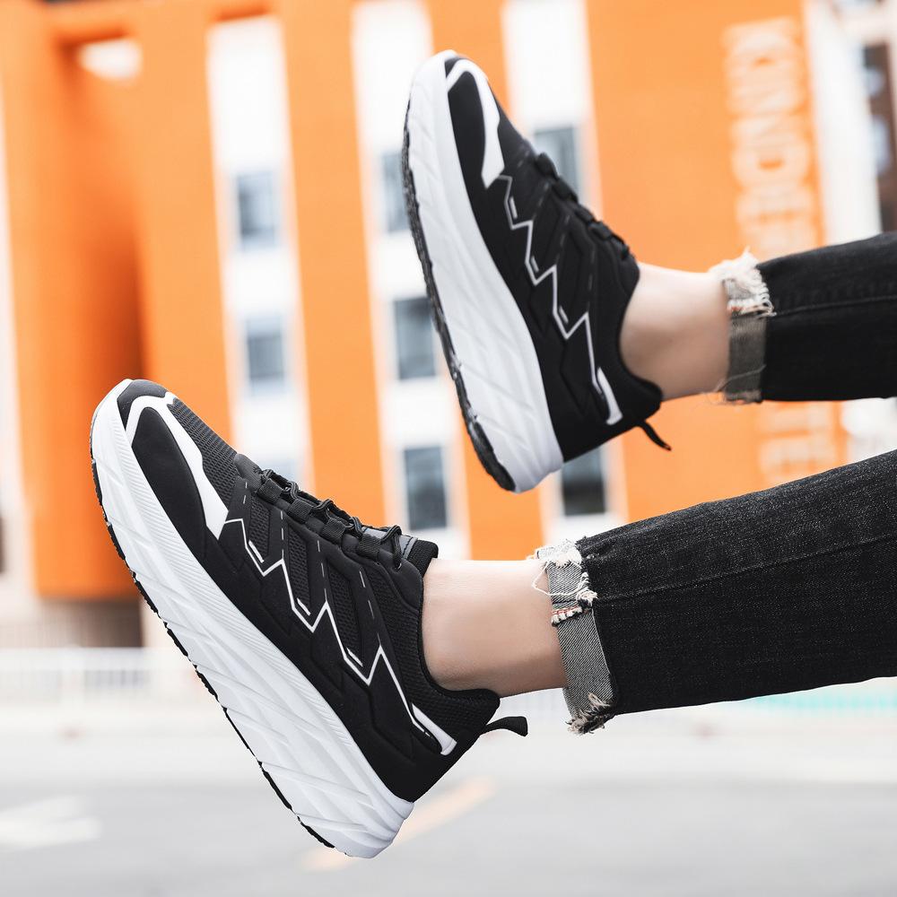 New Men's Spring and Autumn Shoes Casual Trendy Men's Shoes Internet Celebrity Height Increasing Air Cushion Running Men's Shoes