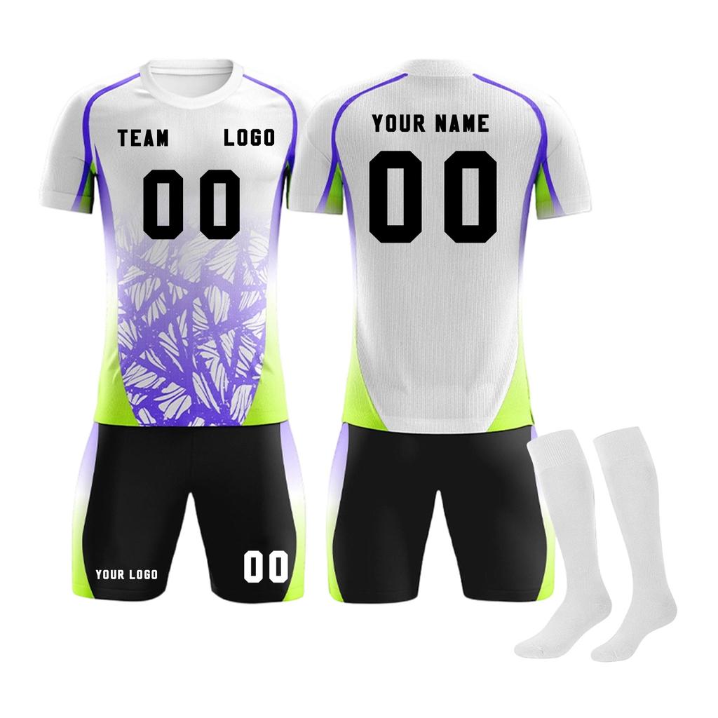 DIY Custom Adult And Children Three-piece Football Uniforms