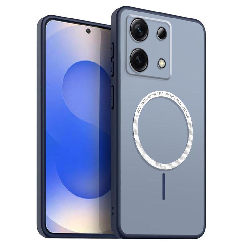 Frosted Semi Clear Magnetic Phone Case for Xiaomi Redmi Note 13 5G 4G Soft TPU Cover