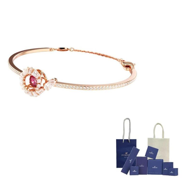 Swarovski Faux Crystal Bracelets Womens Rose Gold