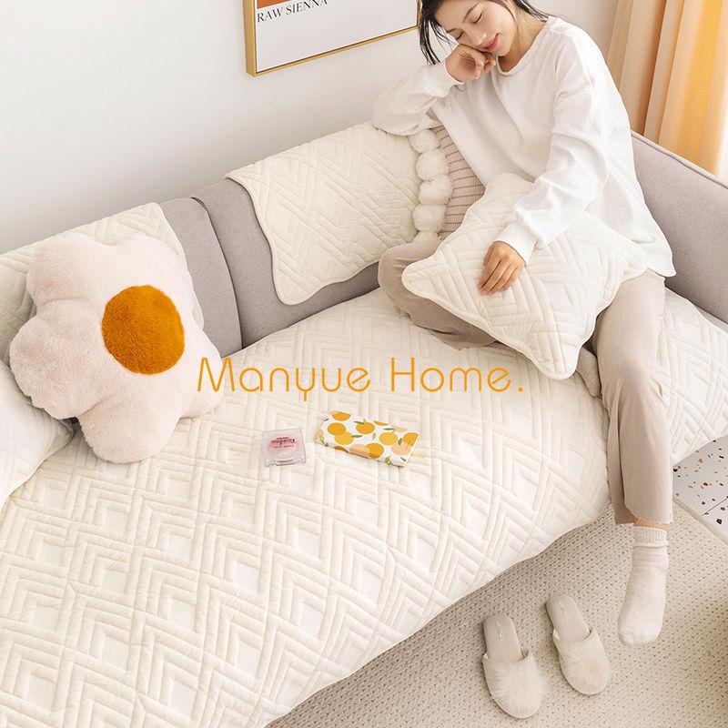 New Fashion Nordic Ins Wind Plush Sofa Cushion Sofa Towel Simple Modern Seat Cushion Four Seasons Autumn And Winter Sofa Cover