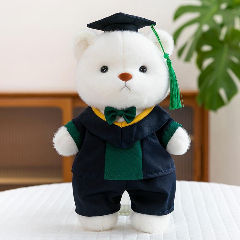 Cartoon Doctor Joint Bear Plush Toy Children's Birthday Gift Graduation Souvenir Desk Ornament