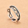 Female Trend Personalized Open Live Fashion Jewelry Ring Vintage Letter Rings