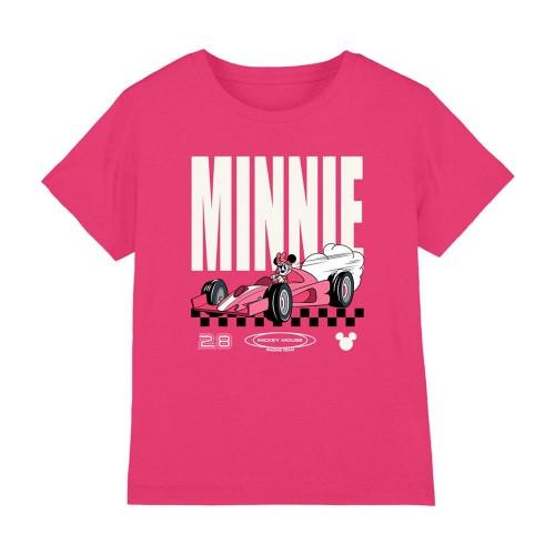 Disney Childrens/Kids Team Minnie Mouse Racing T-Shirt