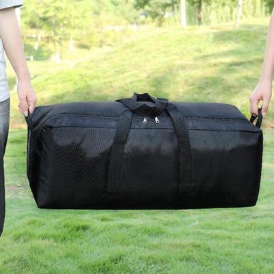 Úložná taška na kempingové vybavení Velká taška na přepravu zavazadel z černé Oxford Fabric Duffel Heavy Duty