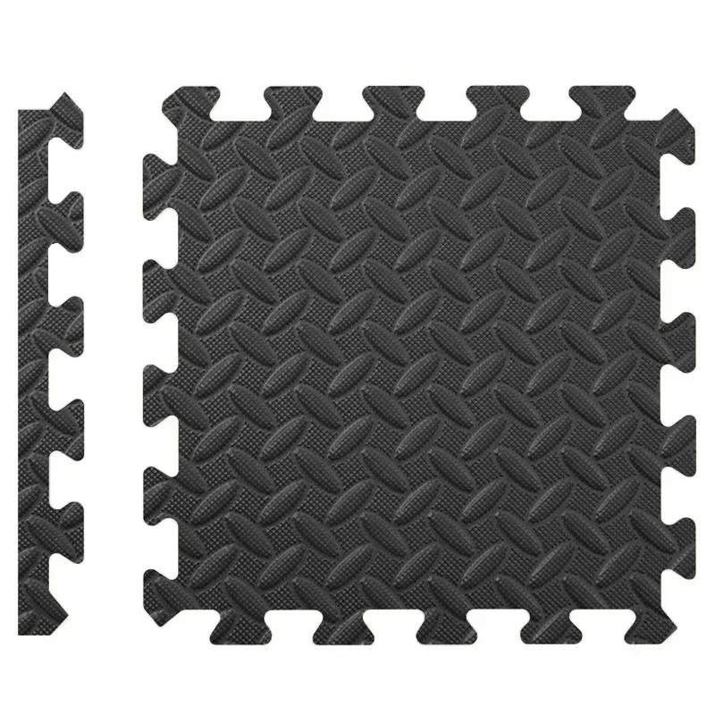 1/4/8Pcs 2.5cm Thick EVA Interlocking Foam Floor Mats Non-Slip Waterproof Puzzle Tiles for Gym Workout Home Kids Room Protection