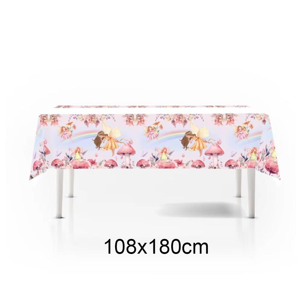Pink Butterfly Flower Fairy Theme Disposable Tableware Plates Cups Napkins Girls Birthday Party Wedding Baby Shower Decor