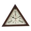Orologio da Parete Triangolare 30 Cm, Decorativo da Parete con Cornice in Legno Marrone, Stanza, Soggiorno, Studi, Uffici, Arredamento Casa Miglior Articolo per Regalo
