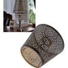 AIMOONSA «tree» Sculpted Iron Lampshade - E27, Black, 15 Cm, Contemporary Design