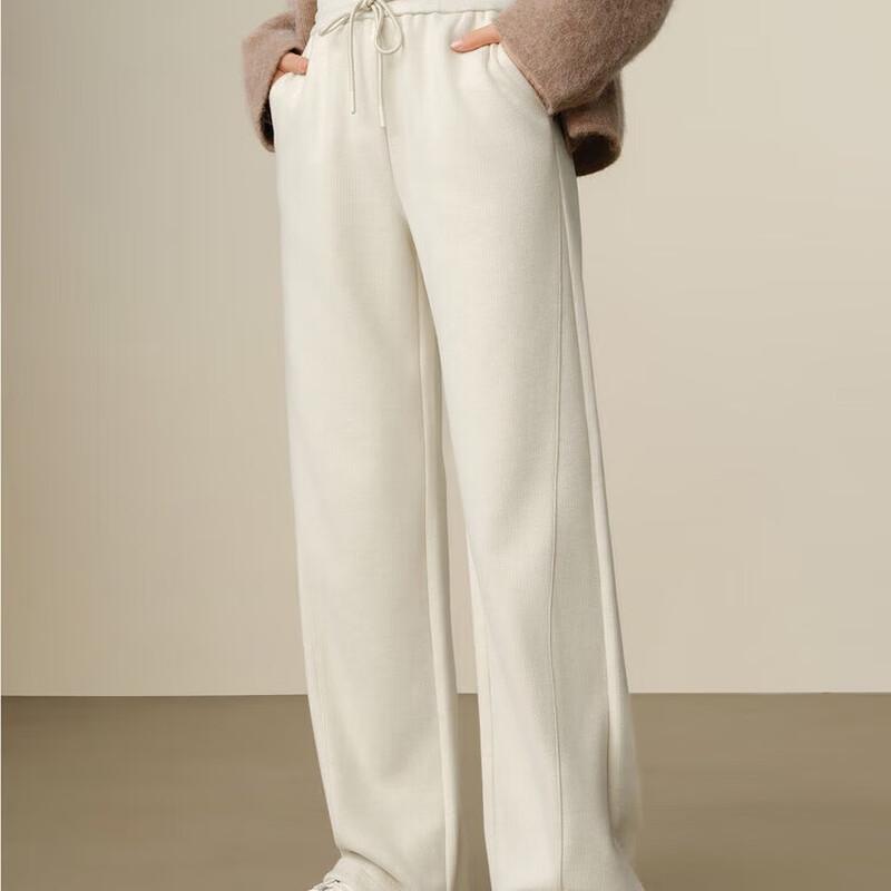 Jozze Anneaux Women's Cozy Wool Blend Straight-Leg Pants