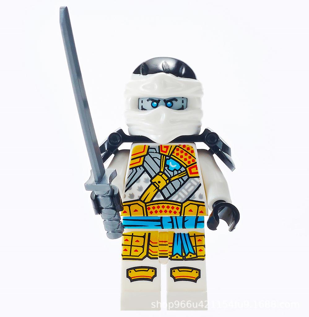 Ninja Warrior Superhero Doll With Weapon Single Building Block Assembly Toy