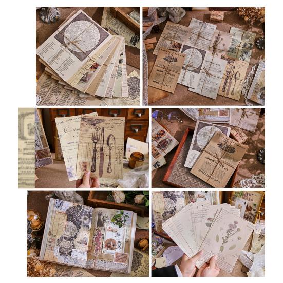 Vynikající řezací víceúčelový lehký papír pro domácí kutily Vintage Scrapbooking Papírový papír pro zásobování papírnictvím