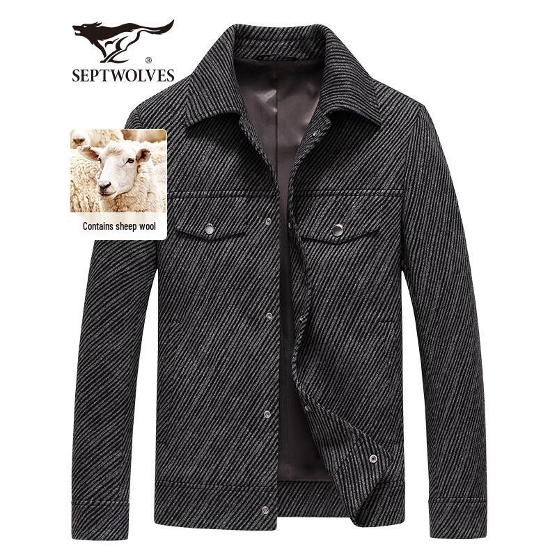 Septwolves Men s Business Casual Striped Jacket 2XL 180