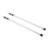 2pcs Camping Tent Poles Aluminum Alloy Adjustable 95 to 235cm Telescopic Canopy Supporting Rods with Storage Bag for
