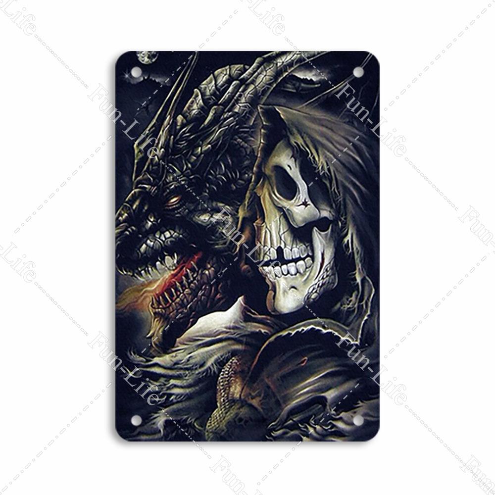 Easter Plaque Metal Tin Signs Shabby Chic Painting Poster Skeleton Vintage Wall Art Sticker Pub Bar Home Casino Decor 20x30 cm