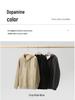 Men's Casual Solid Color Fleece Lined Hooded Sweatshirt - Warm, Versatile Loose Fit with Drawstring and Zipper.