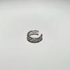 Dark Style Irregular Ear Bone Clip in S925 Silver - Trendy, No Piercing Needed